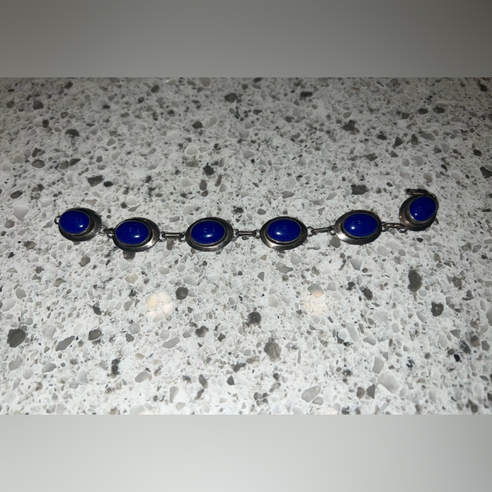 Gorgeous sterling silver and stone bracelet